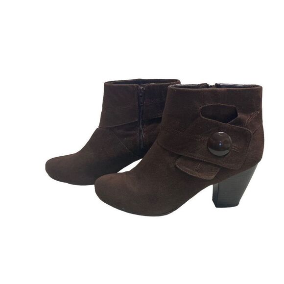 KIM ROGERS Brown Austin Booties Size 8.5 M - Picture 2 of 12